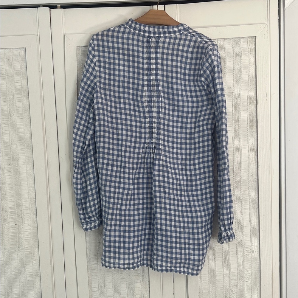 CP Shades Blue and White Checkered Blouse - Picture 8 of 10